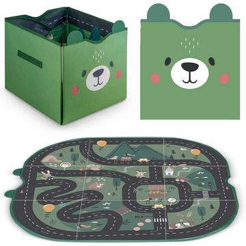 Boîte de rangement et tapis de jeu NK-408 Nukido - vert