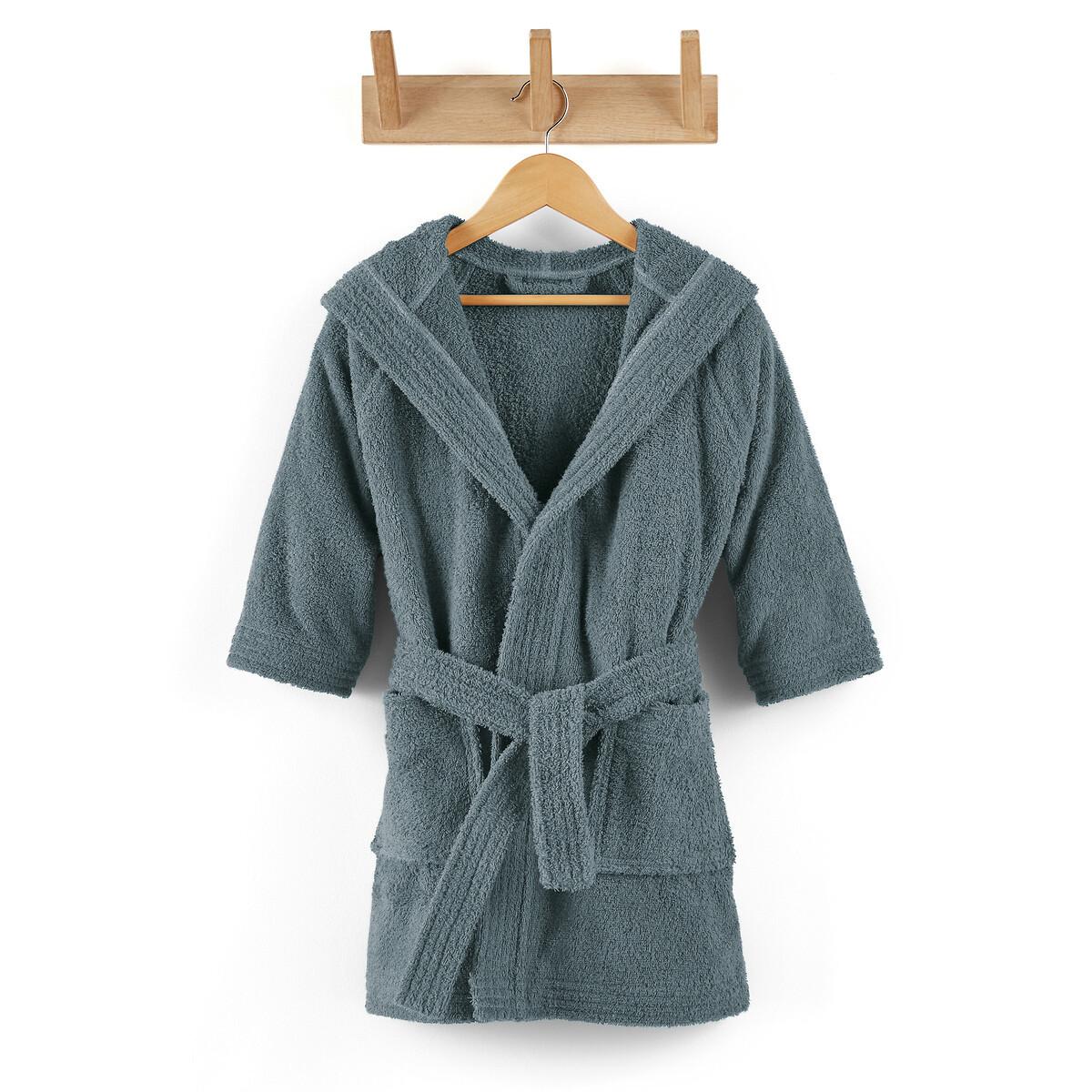 Image of Peignoir Enfant À Capuche 450 G/m² Unisex Blau 4-6A