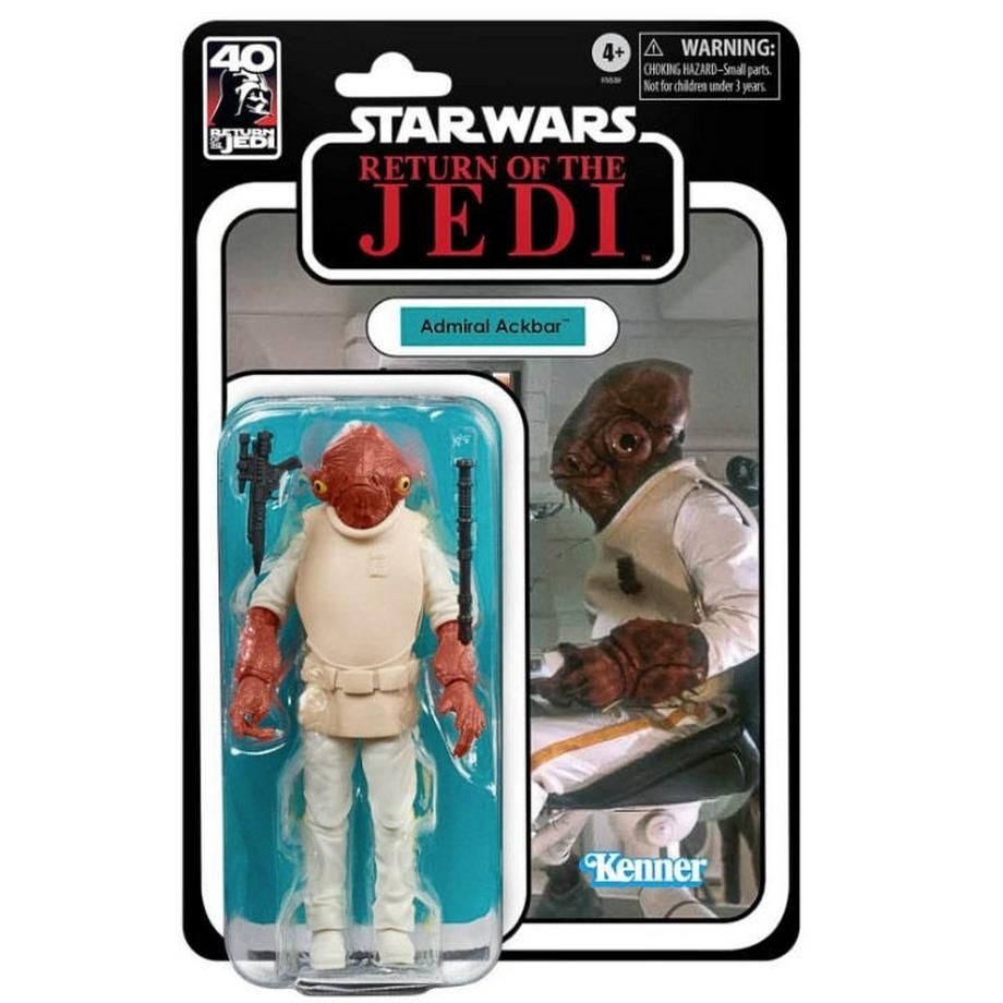 Hasbro  Star Wars Return of the Jedi 40th Anniversary Admiral Ackbar Figur 15cm 