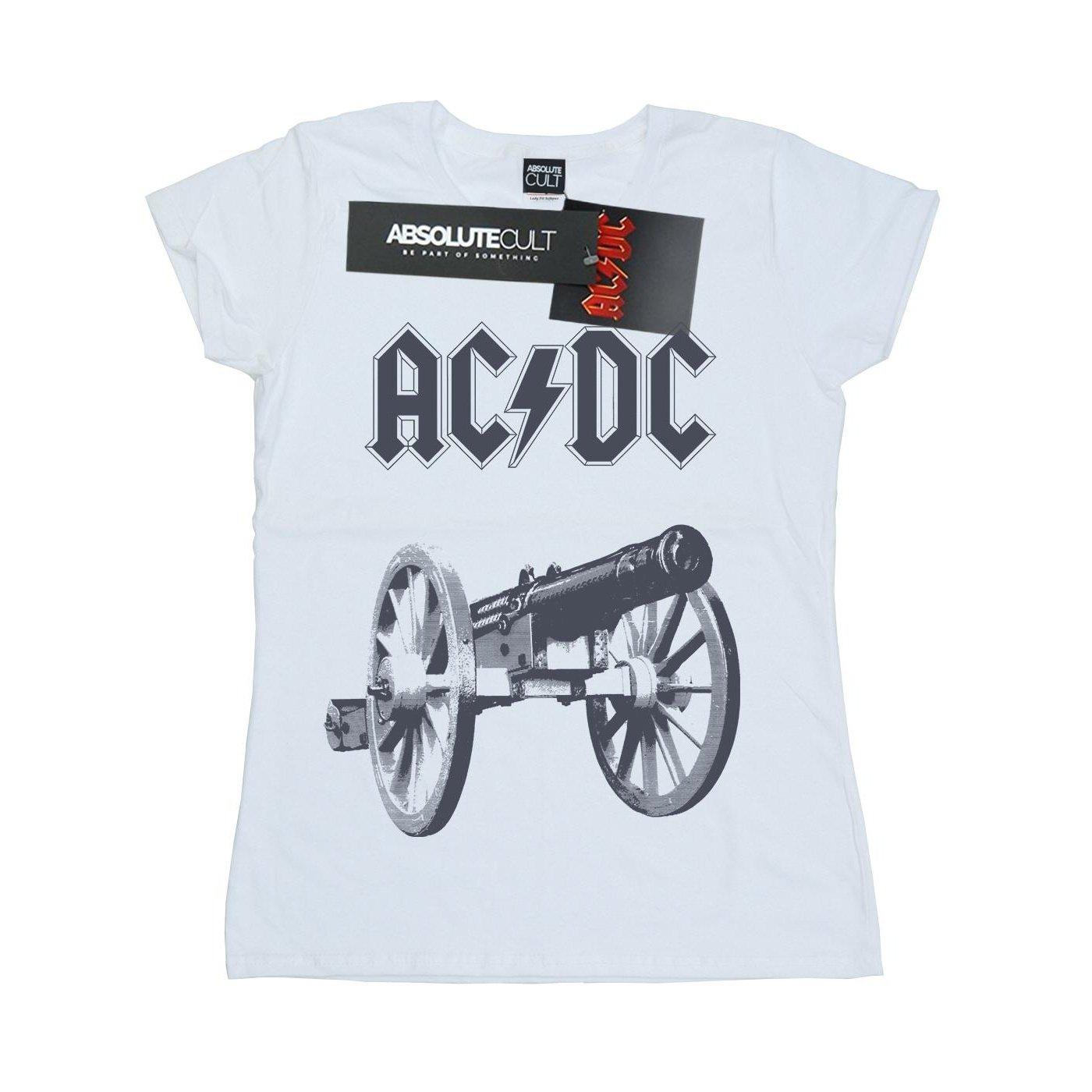 Image of Acdc For Those About To Rock Tshirt Damen Weiss S