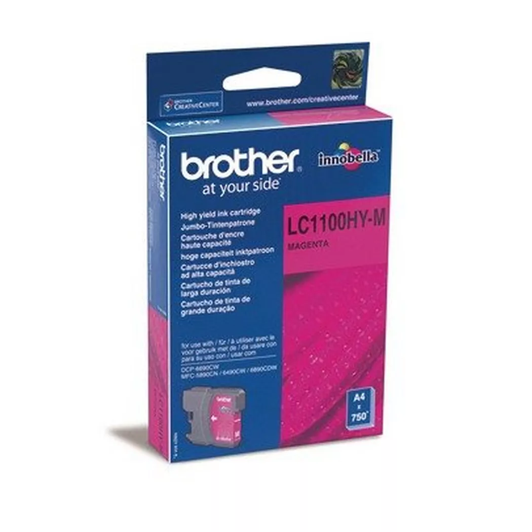 E+P Elektrik – BROTHER Tintenpatrone HY magenta LC-1100HYM MFC-6490CW 750 Seiten, One Size