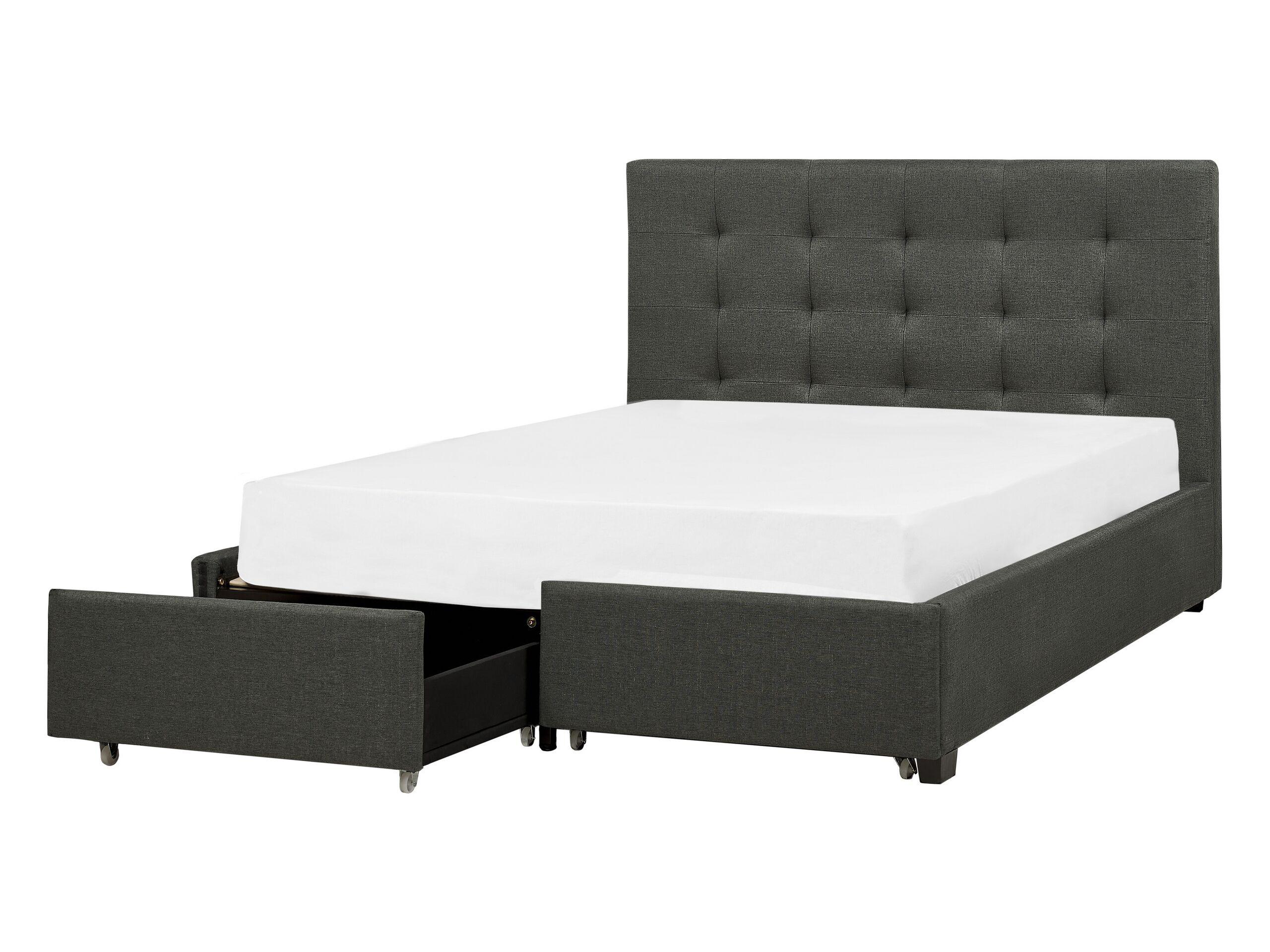 Beliani Letto contenitore en Poliestere Glamour ROCHELLE  