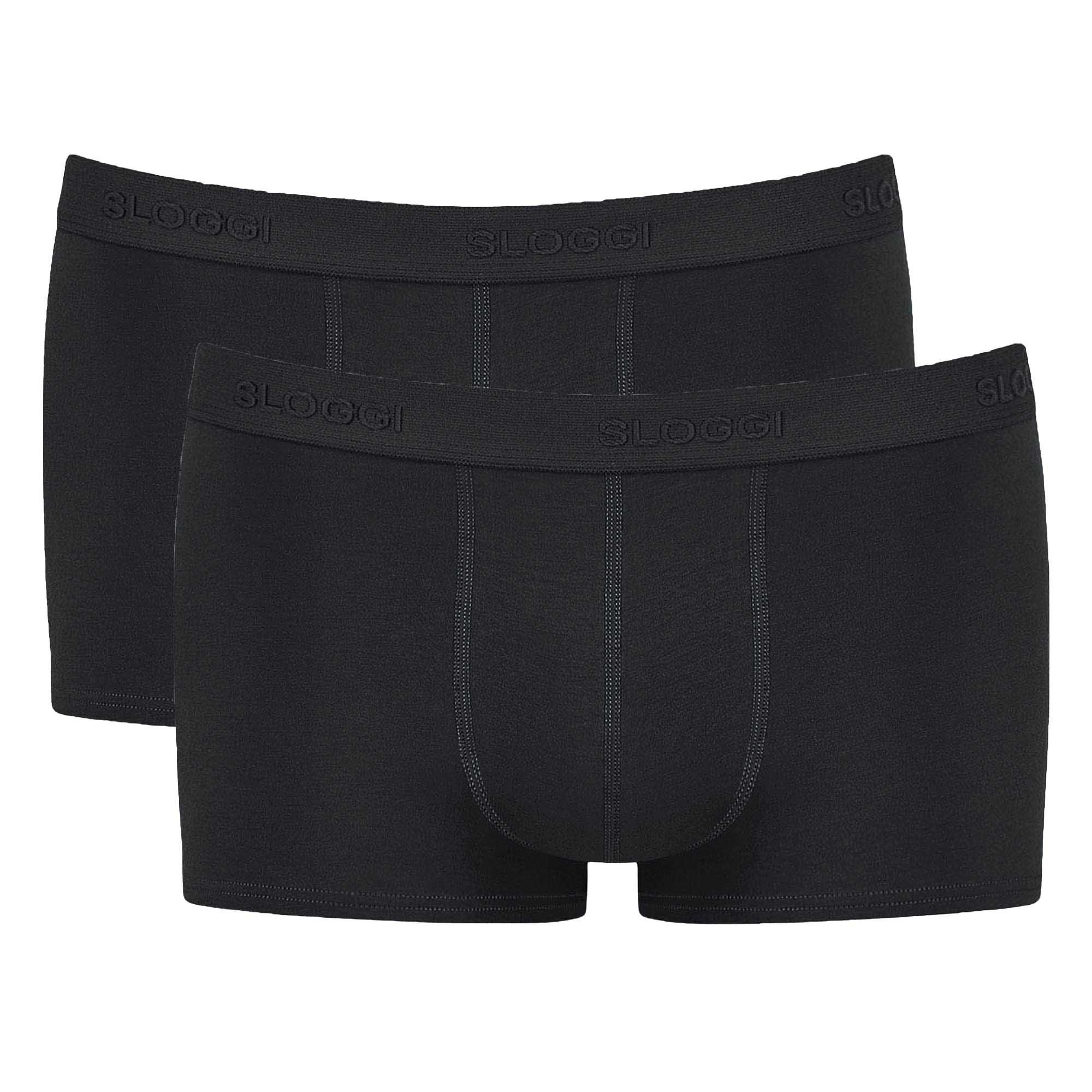 Image of Boxershort 2er Pack Figurbetont-24/7 Hipster Herren Schwarz XL