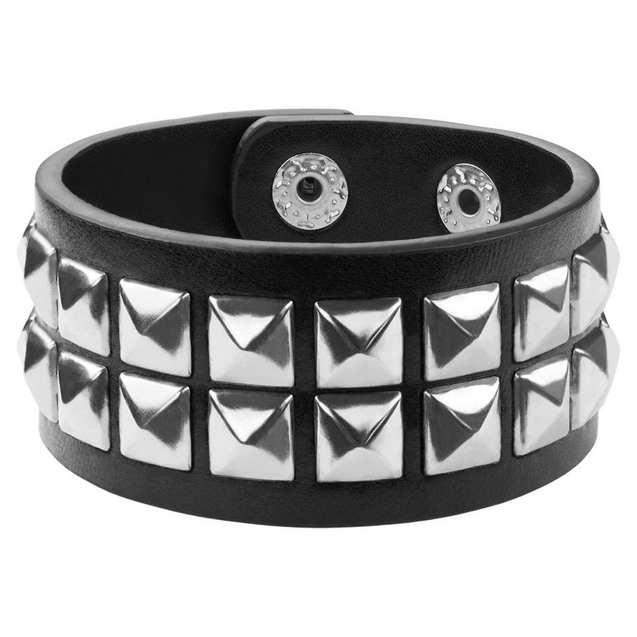 Tectake  Set accessoires en cuir Gants en cuir et deux bracelets 