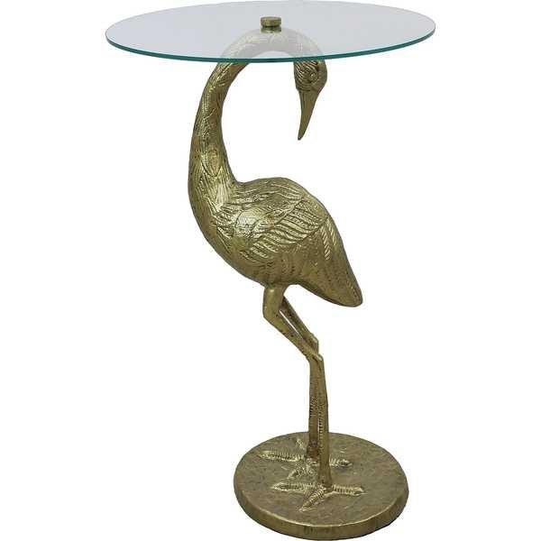 mutoni Beistelltisch Crane Bird gold  