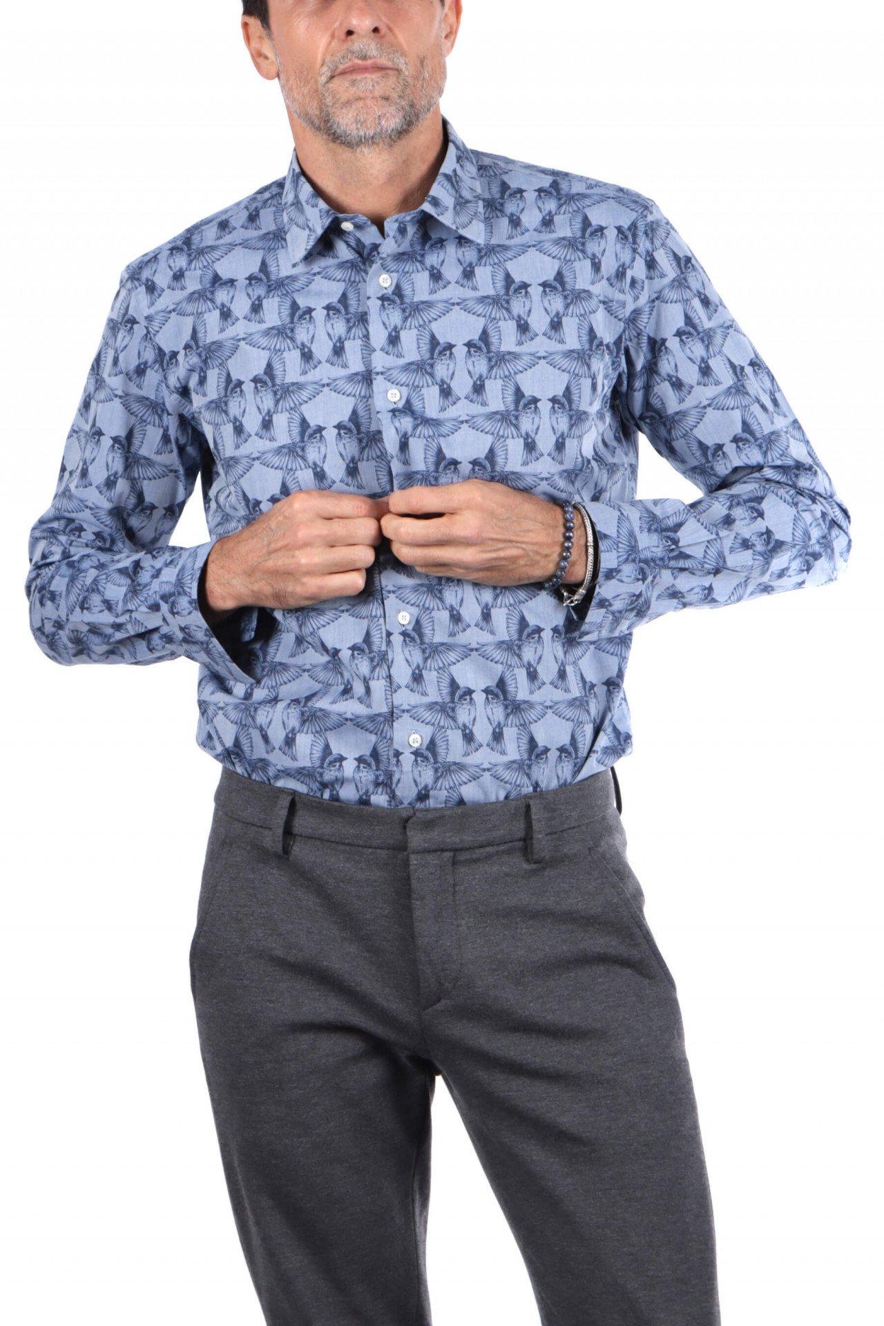 Image of Kolibri-shirt Herren Blau XL