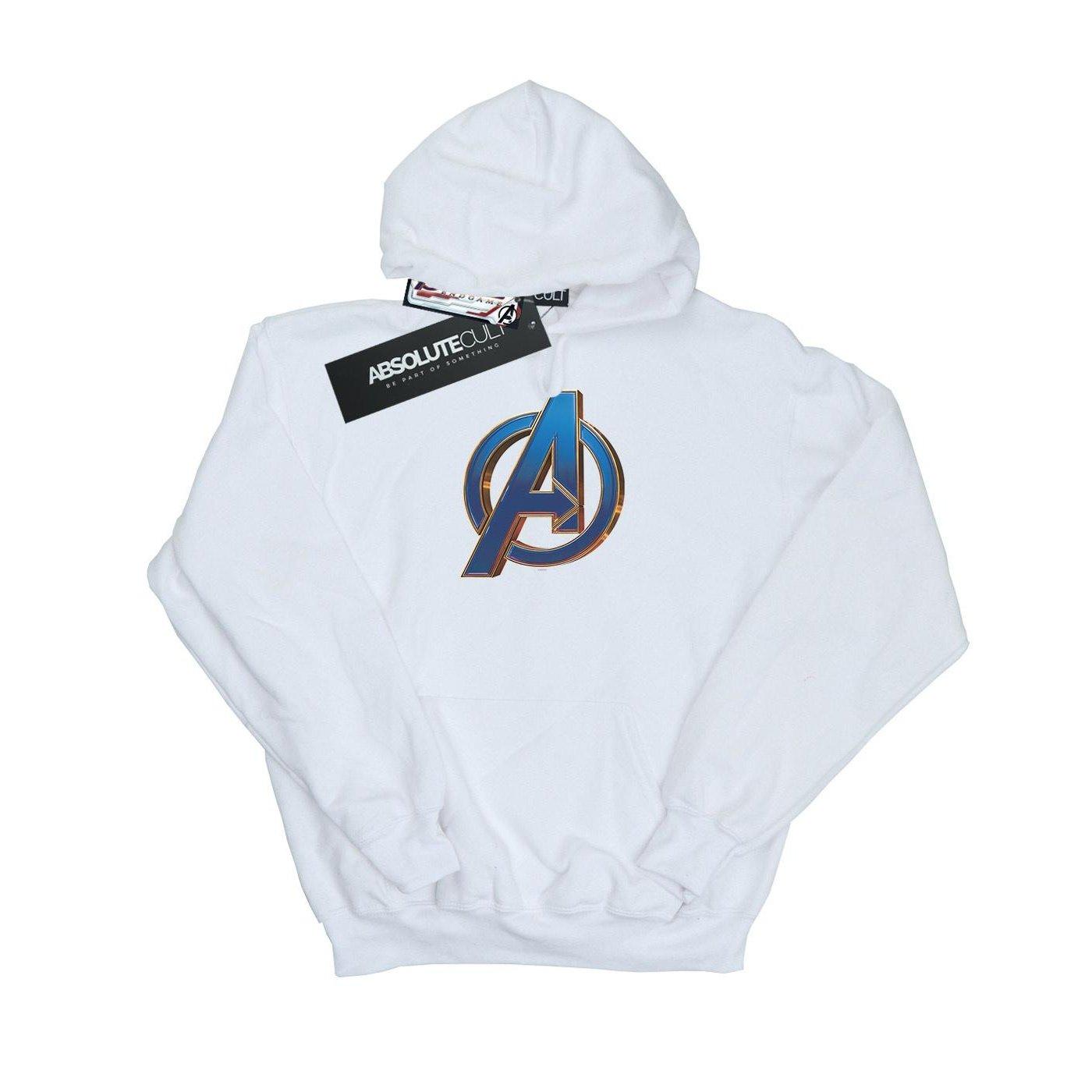 Image of Avengers Endgame Heroic Logo Kapuzenpullover Herren Weiss M
