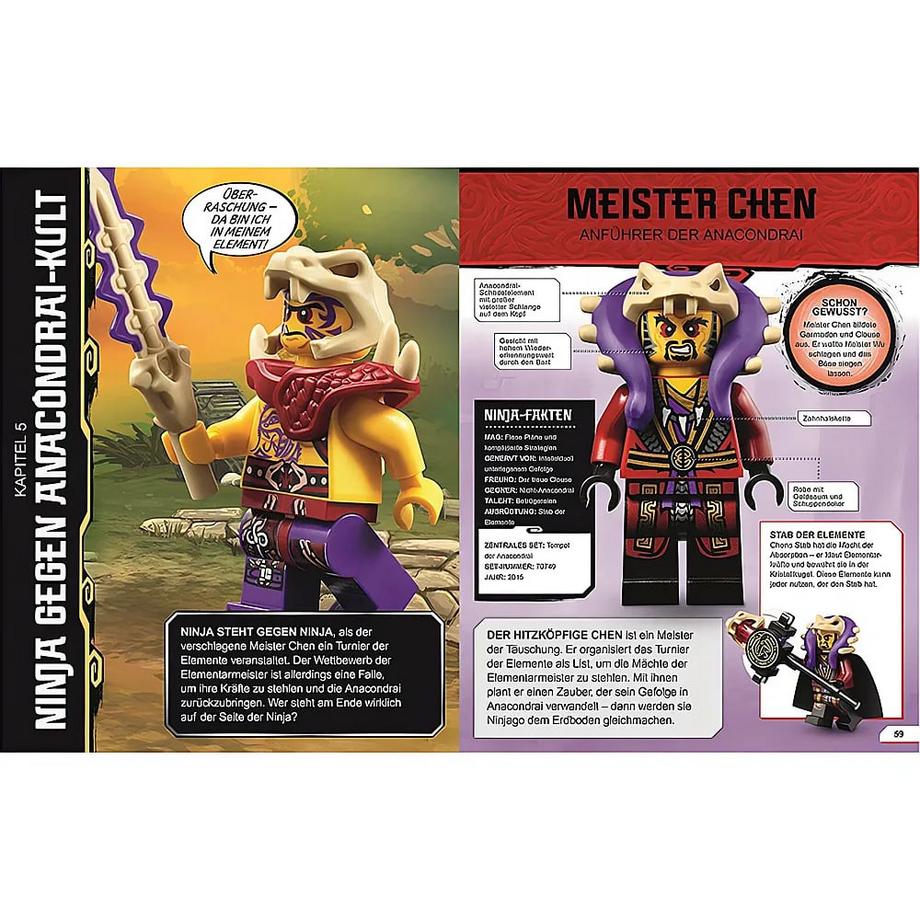 LEGO® NINJAGO® Lexikon der Minifiguren. Neuausgabe Kein Autor Gebundene Ausgabe 