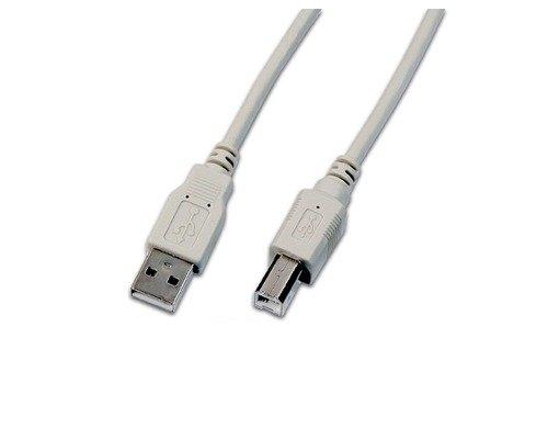 Image of USB A-B MM 1.0 GR USB Kabel 1 m USB 2.0 USB B Grau