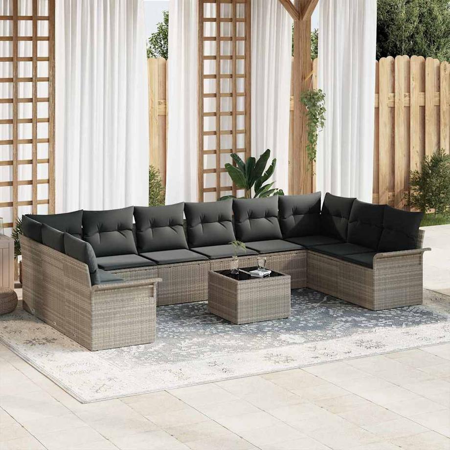 VidaXL Divano da giardino Polyrattan  