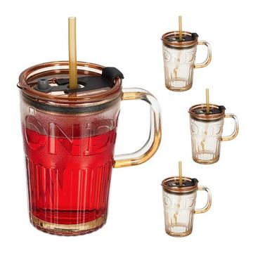 4er-Set Trinkgläser mit Henkel