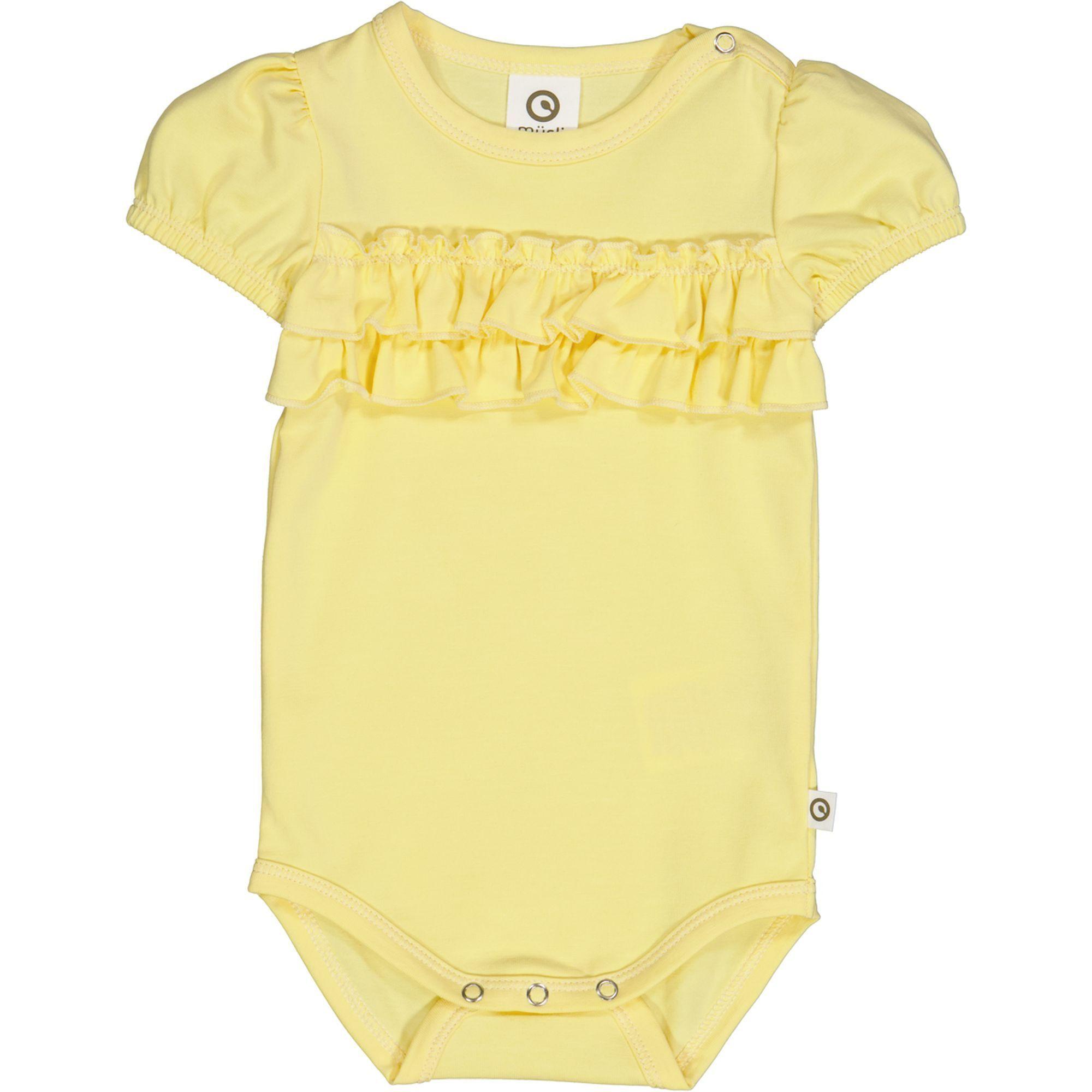 Image of Kurzarmbody Unisex Gelb Bunt 68