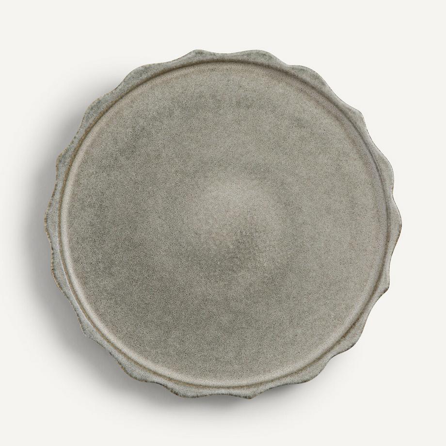 AM.PM Lot 4 assiettes plates grès émail réactif  