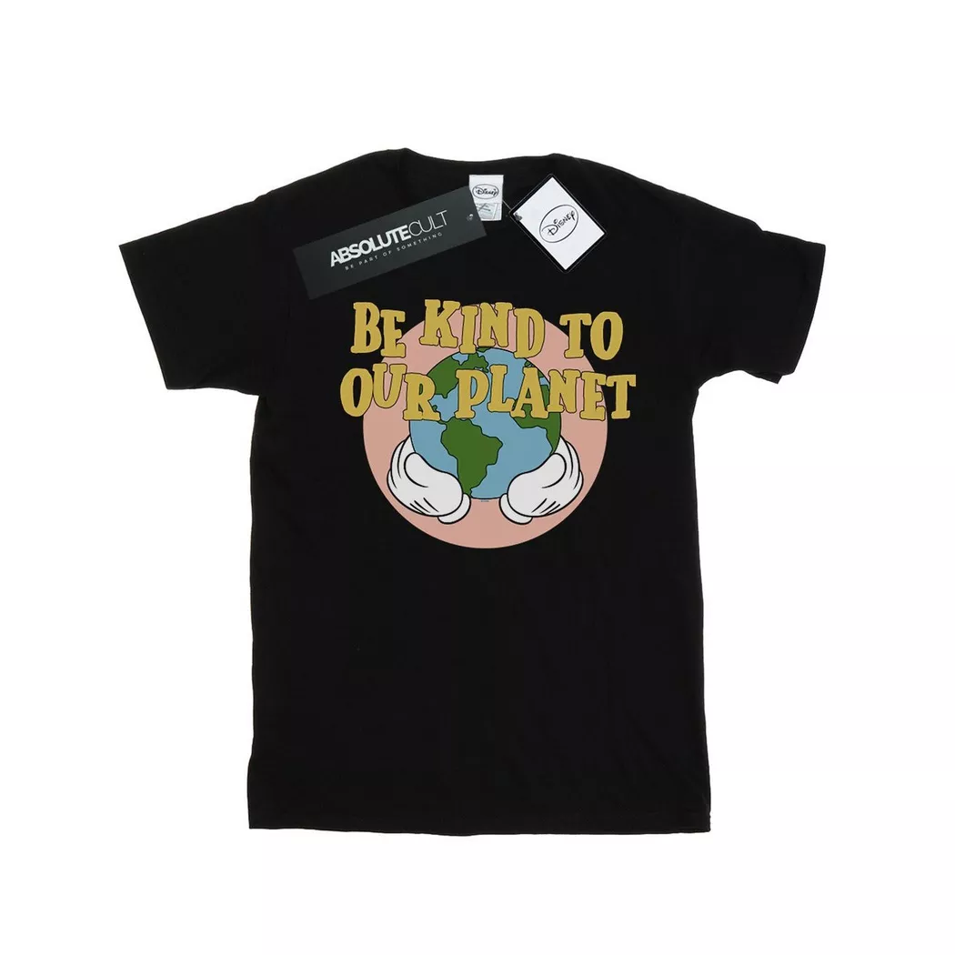 Disney - Be Kind To Our Planet TShirt, für Damen, Schwarz, Größe XL