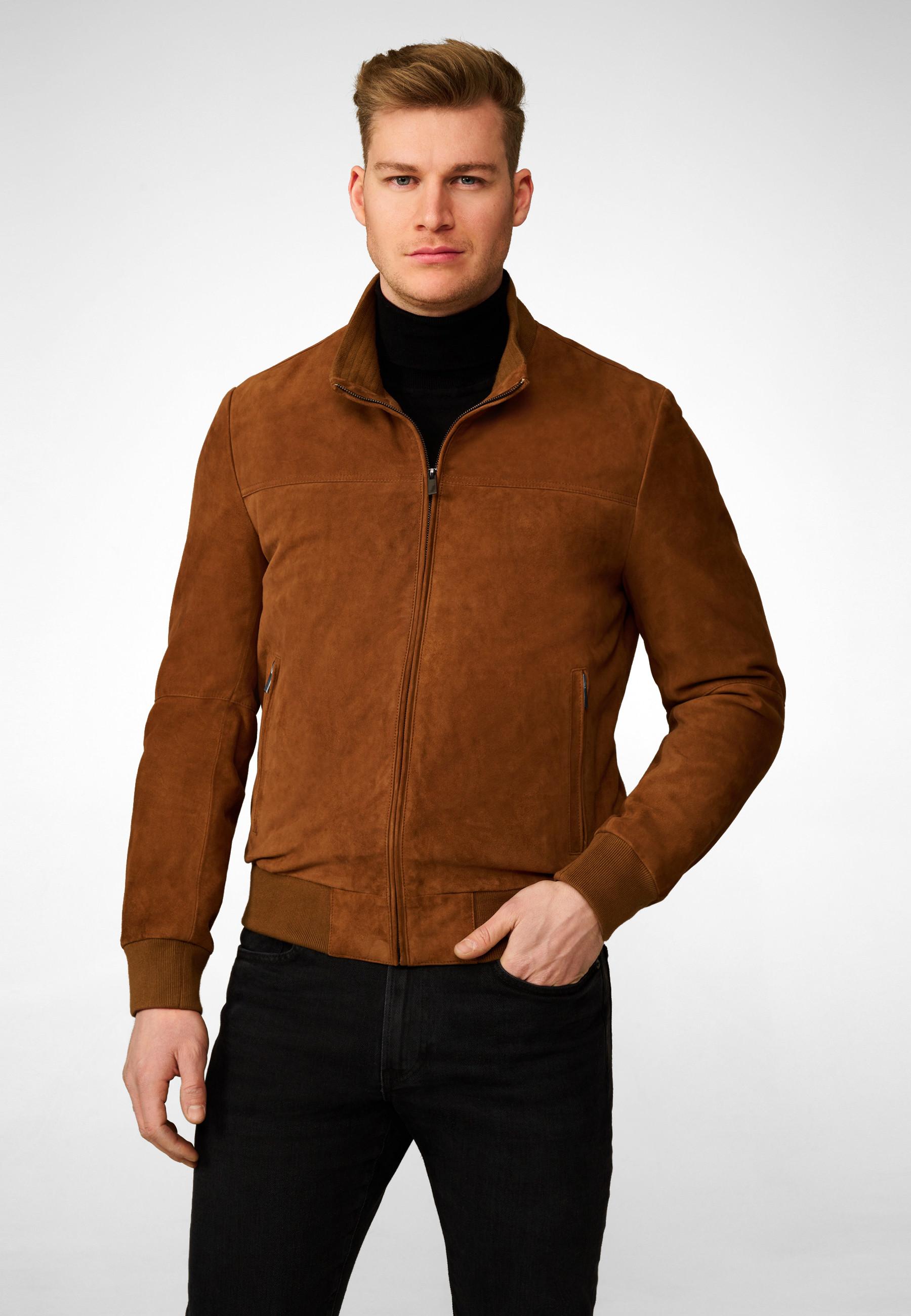 RICANO  Lederjacke Henry, aus Ziegen Velour Leder 