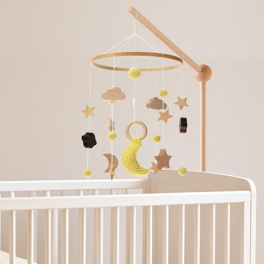 Activity-board  Mobiles Babybett mobiler Babyanhänger, Holzmobiles Babywindspiel Rich text editor 