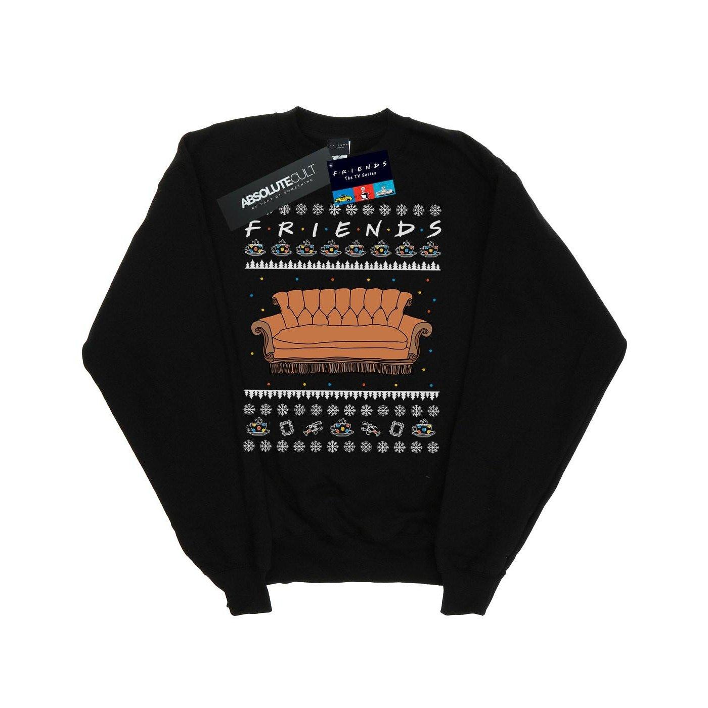 Image of Fair Isle Couch Sweatshirt Mädchen Schwarz 116