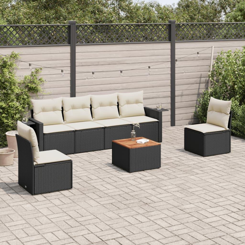 VidaXL set divano da giardino Polirattan  