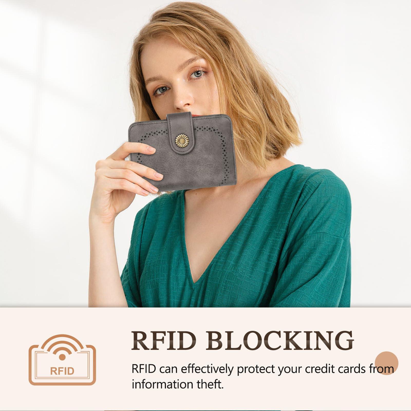 Only-bags.store Portafoglio Vintage Grande Capacità in Pelle PU  