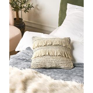 Beliani Lot de 2 coussins en Coton Boho IRESINE  