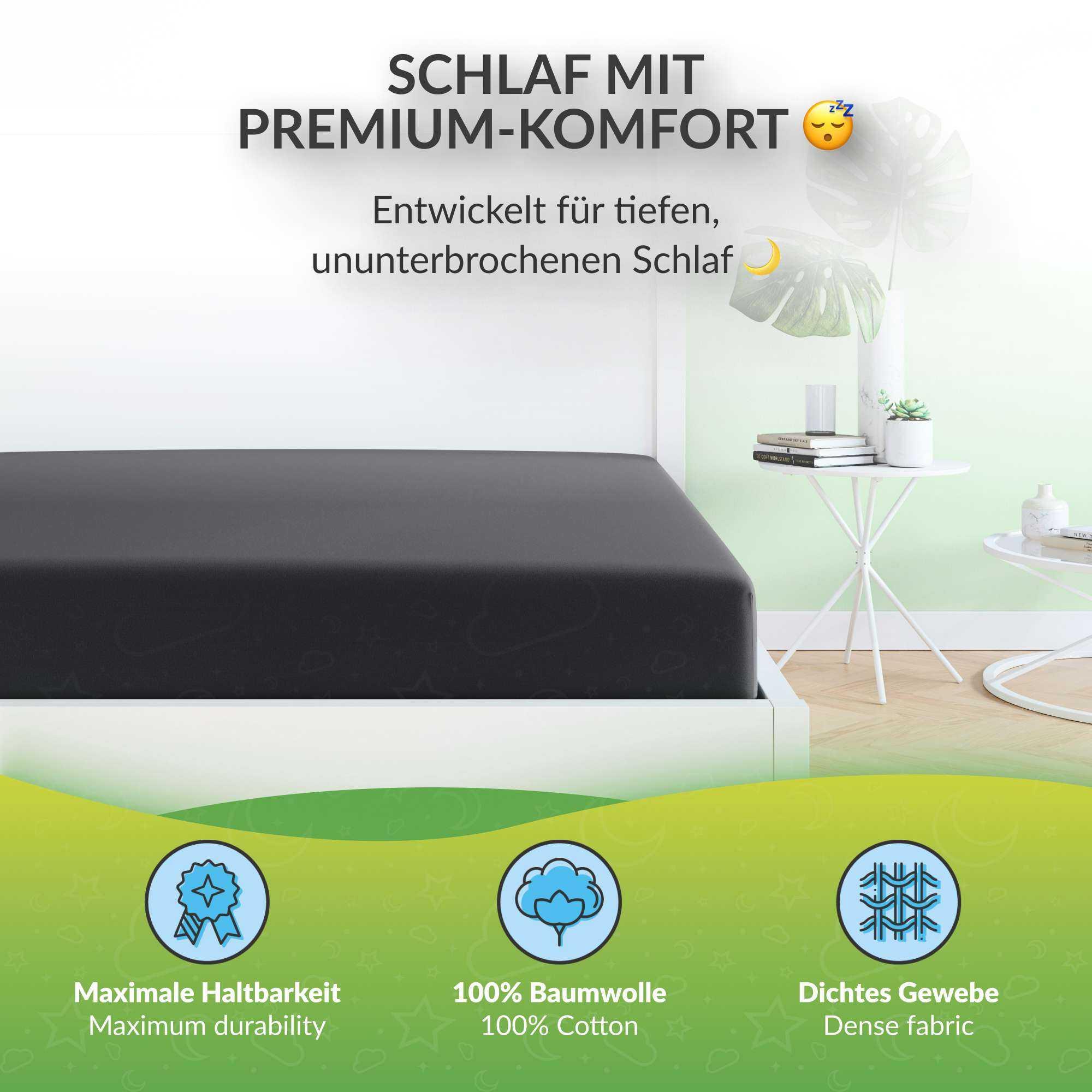 etérea Himmlische Qualität Topper Drap housse Comfort Jersey  