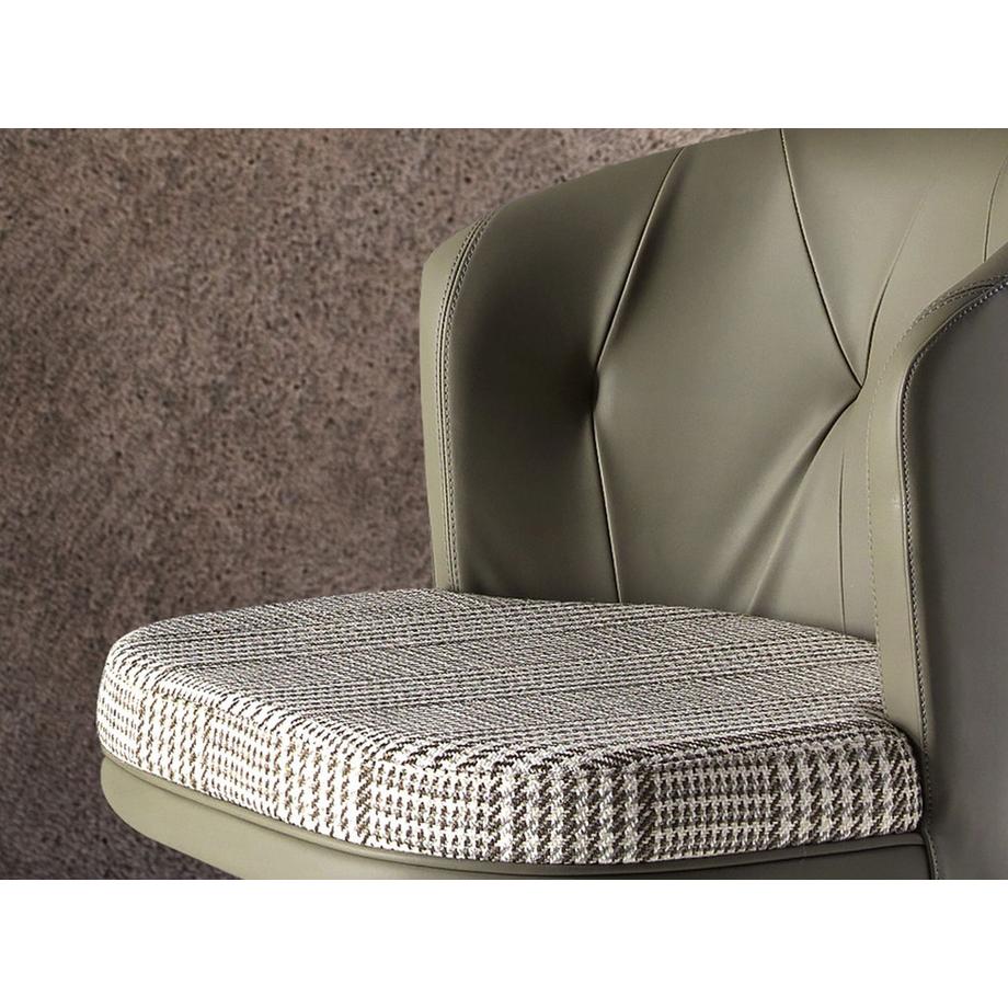 ANGEL CERDA Drehbarer Hocker aus Stoff  