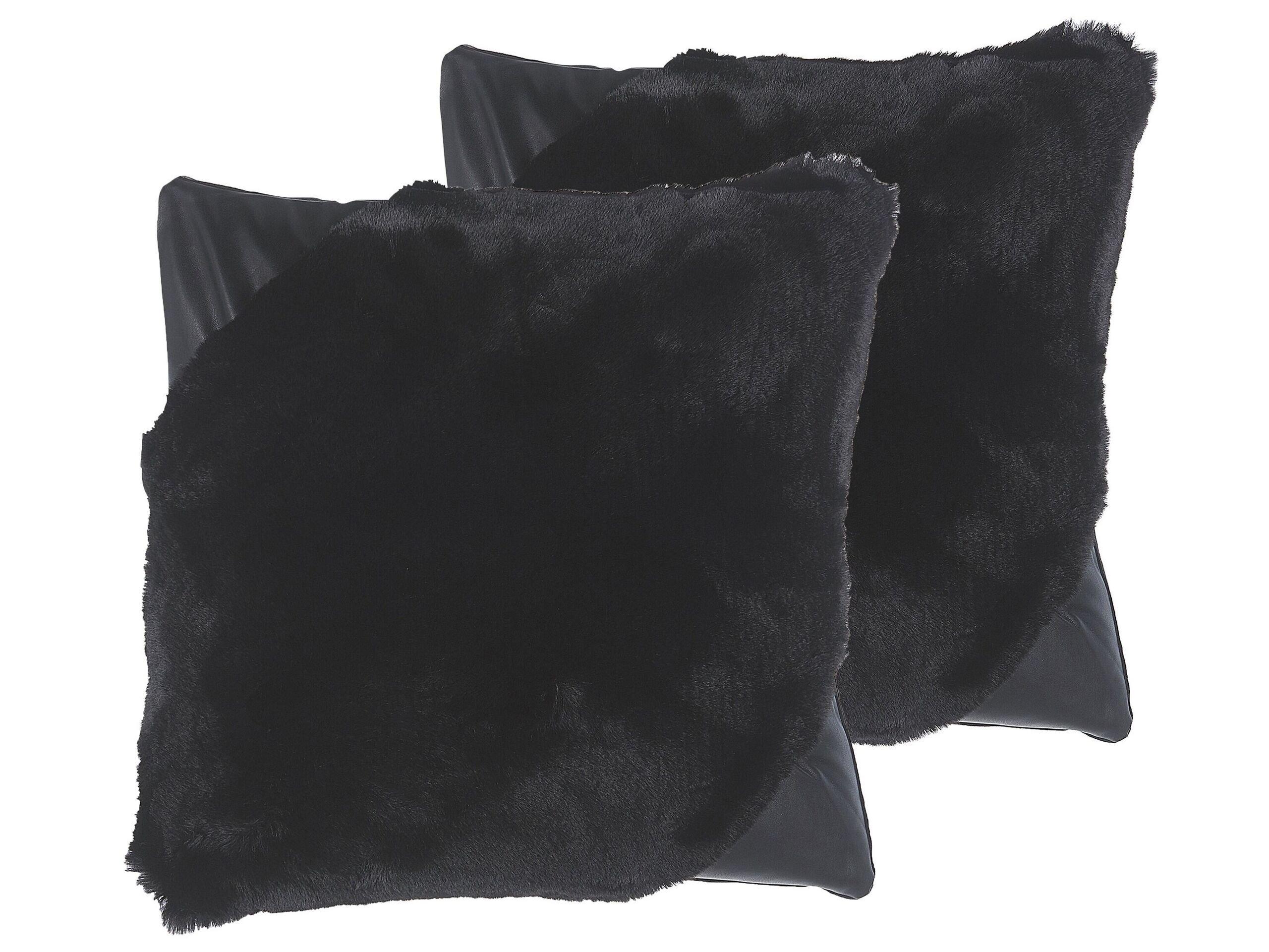 Image of Kissen 2er Set aus Webpelz Modern EHNAR Kissen 2er Set aus Webpelz Modern EHNAR