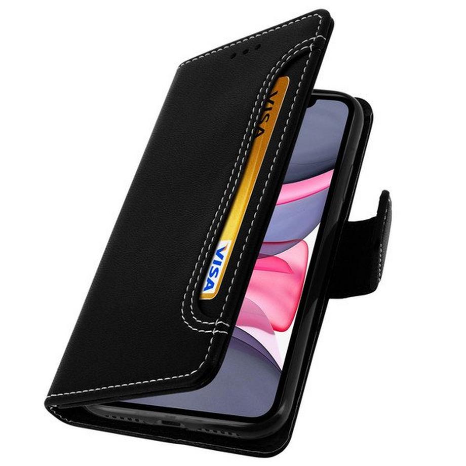 Avizar  Etui mit Portemonnaie iPhone 11 Schwarz 
