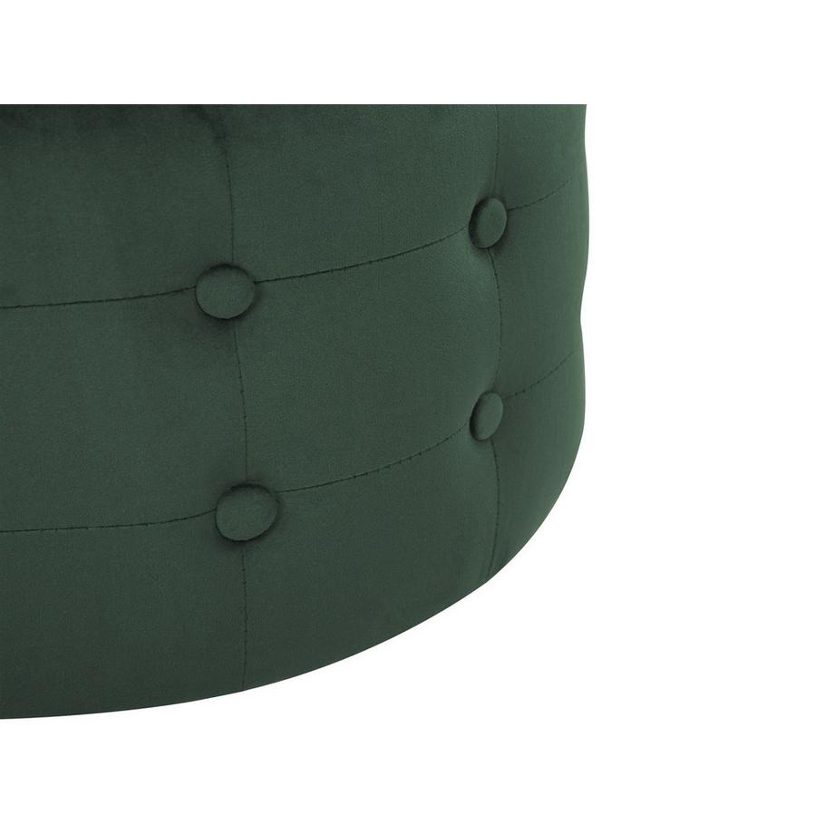 Beliani Pouf en Velours Glamour TAMPA  