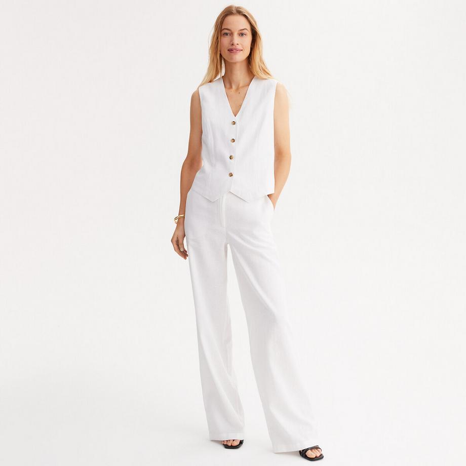 La Redoute Collections Ärmelloses Gilet mit Knopfleiste  