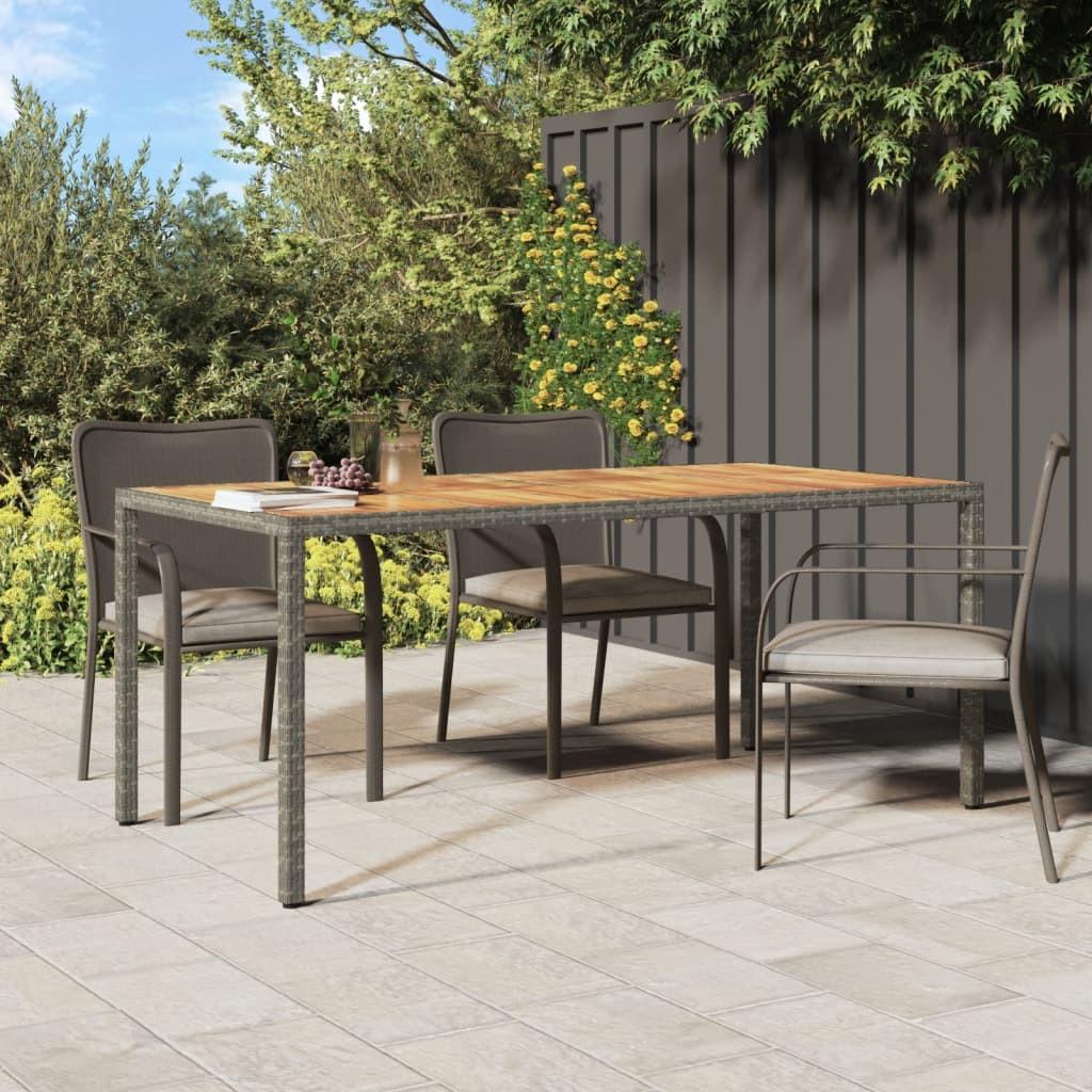 VidaXL Table de jardin rotin synthétique  