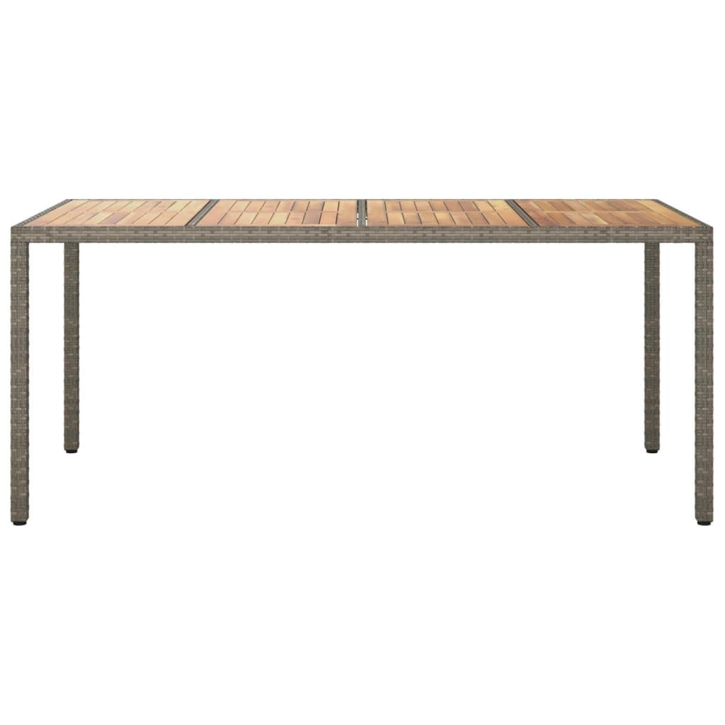 VidaXL Table de jardin rotin synthétique  