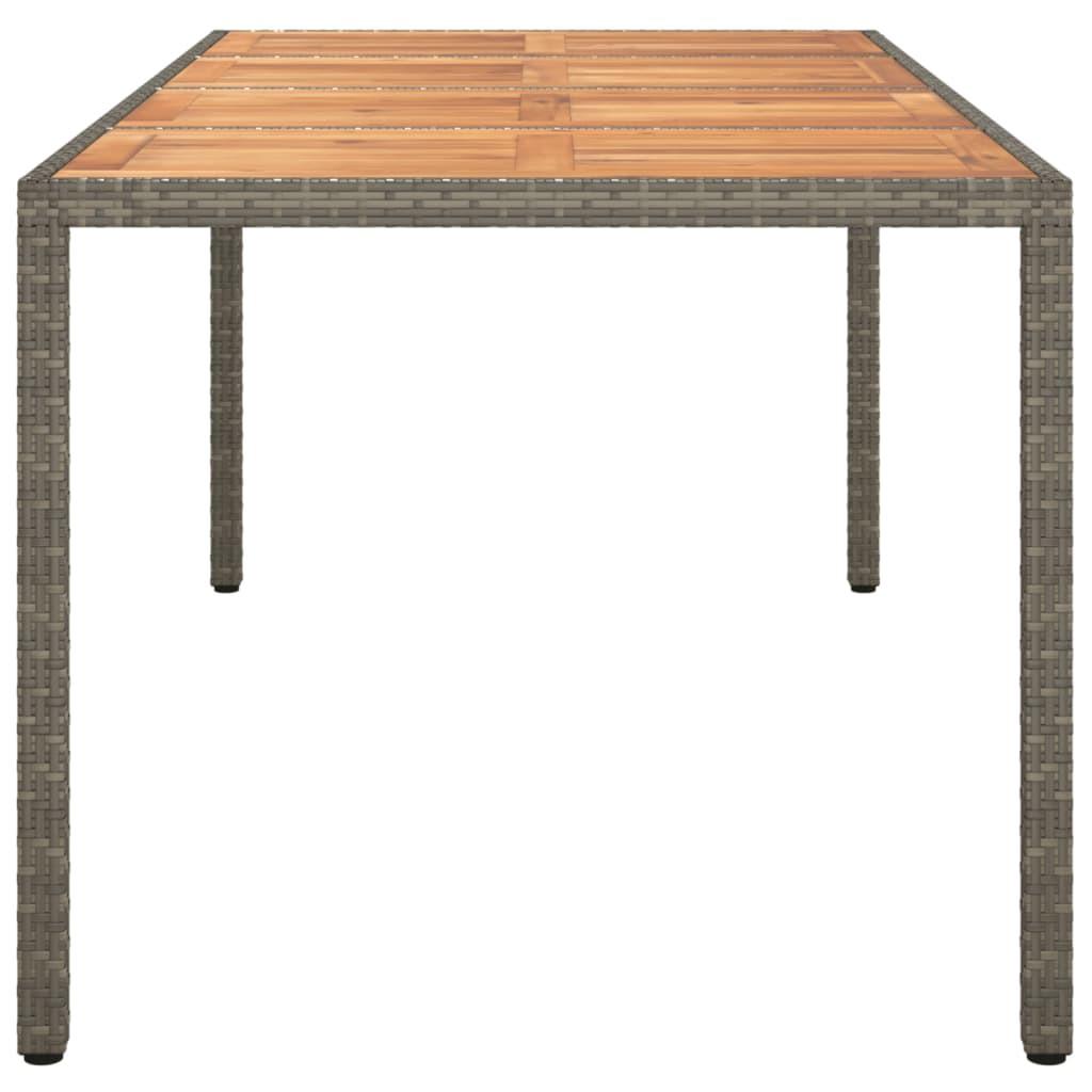 VidaXL Table de jardin rotin synthétique  