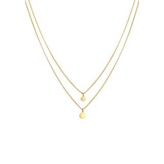 Elli  Halskette Layer Plättchen Kristall 