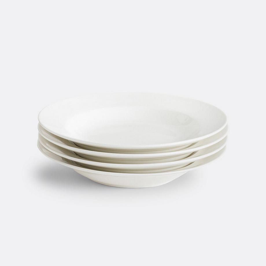 La Redoute Intérieurs Lot de 4 assiettes creuses en porcelaine  