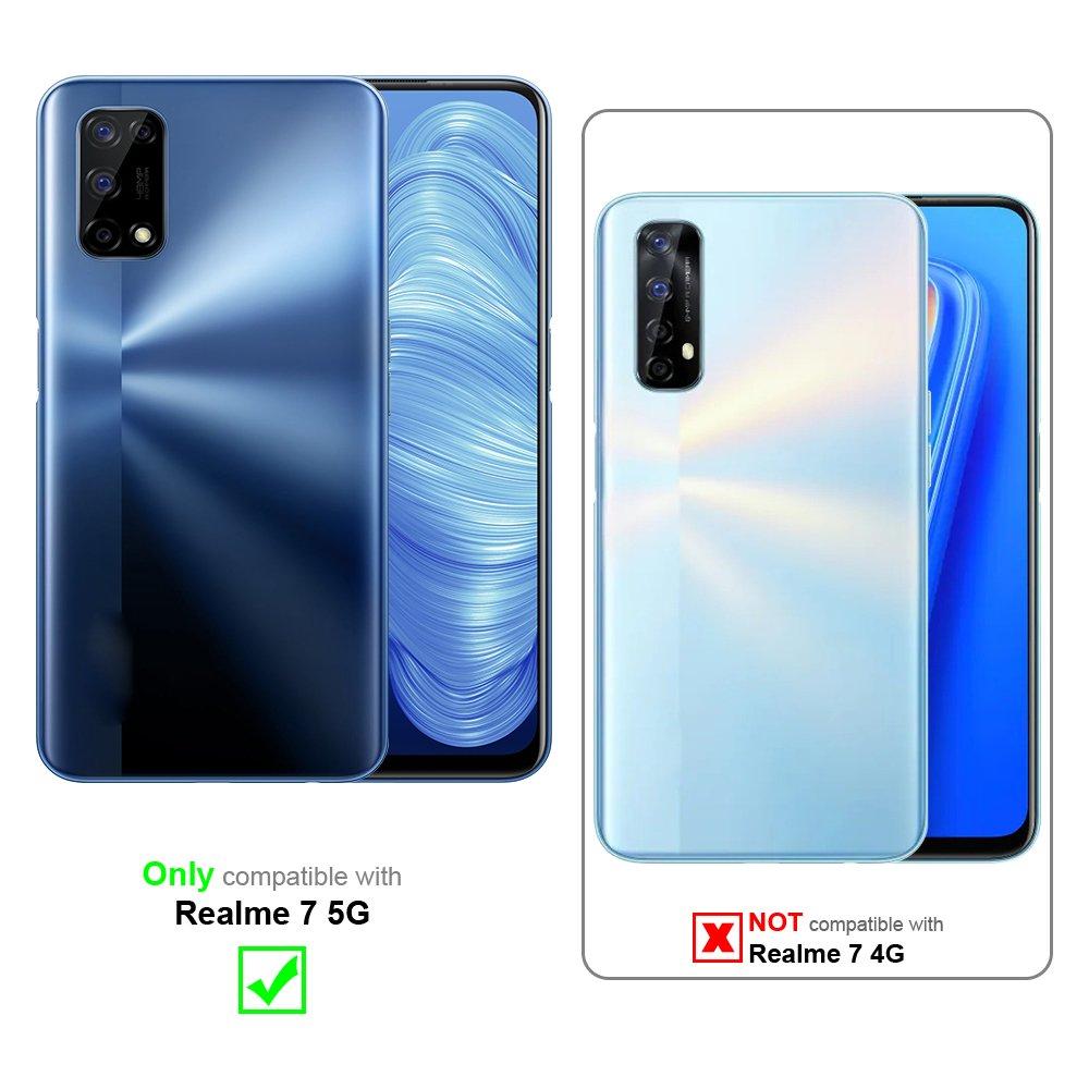 Cadorabo  Hülle für Realme 7 5G Blumen Design Magnetverschluss 