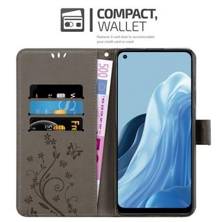 Cadorabo  Housse compatible avec Realme 7 5G - Coque de protection au design floral avec fermeture magnétique, fonction de support et emplacements pour cartes 