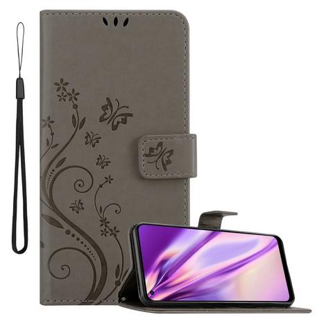 Cadorabo  Housse compatible avec Realme 7 5G - Coque de protection au design floral avec fermeture magnétique, fonction de support et emplacements pour cartes 