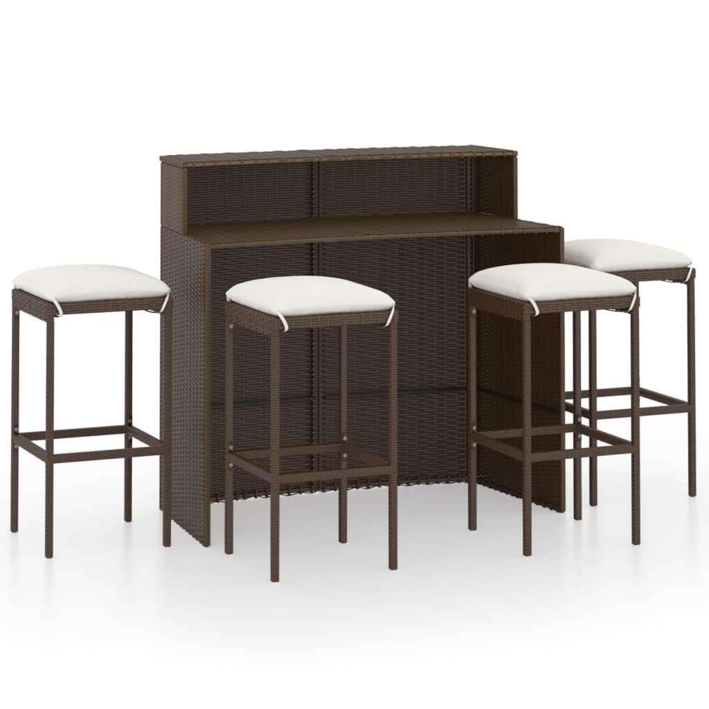 VidaXL Garten-bar set poly-rattan  