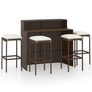 VidaXL Garten-bar set poly-rattan  