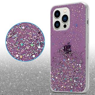 Cadorabo  Hülle für Apple iPhone 14 PRO MAX TPU Silikon mit funkelnden Glitter 