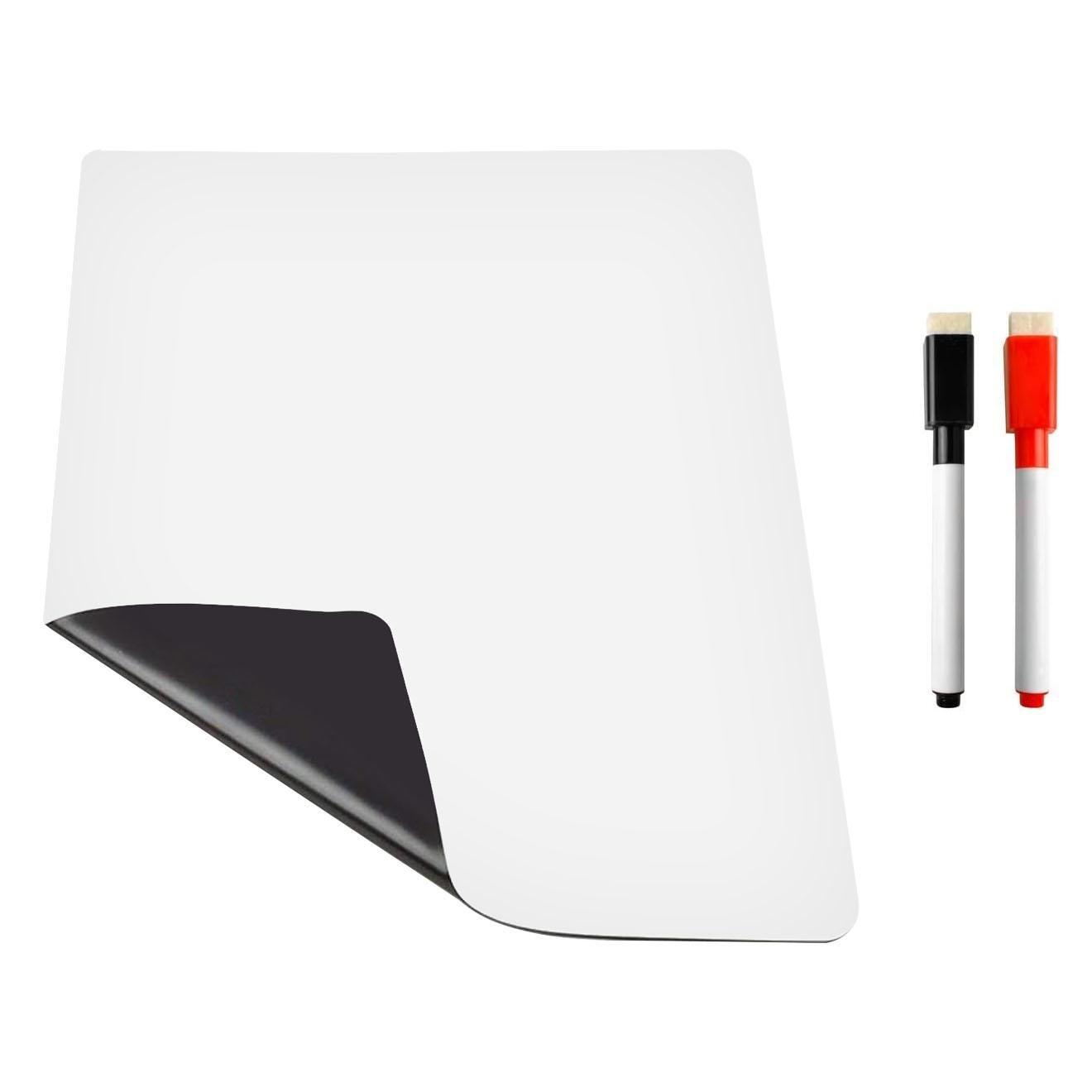 eStore Tableau blanc magnétique avec stylos et gomme  