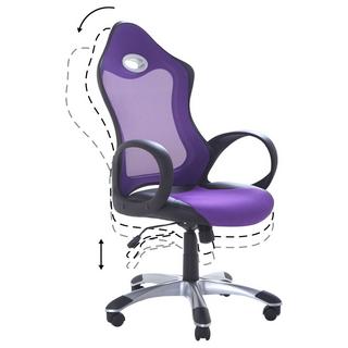 Beliani Chaise de bureau en Tissu maillé Traditionnel iCHAIR  