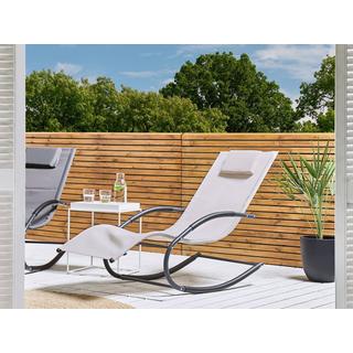 Beliani Transat à bascule en Acier Moderne CARANO II  