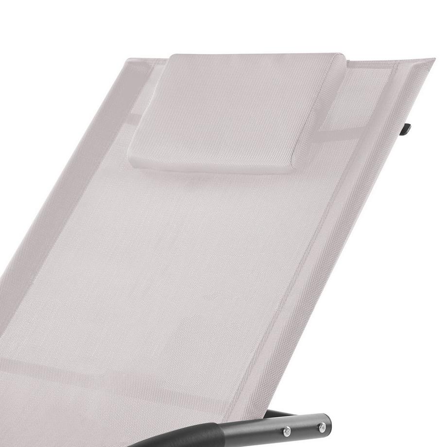 Beliani Schaukel-Sonnenliege aus Stahl  CARANO II  