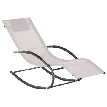 Lettino Prendisole a Dondolo en Acciaio Moderno CARANO II