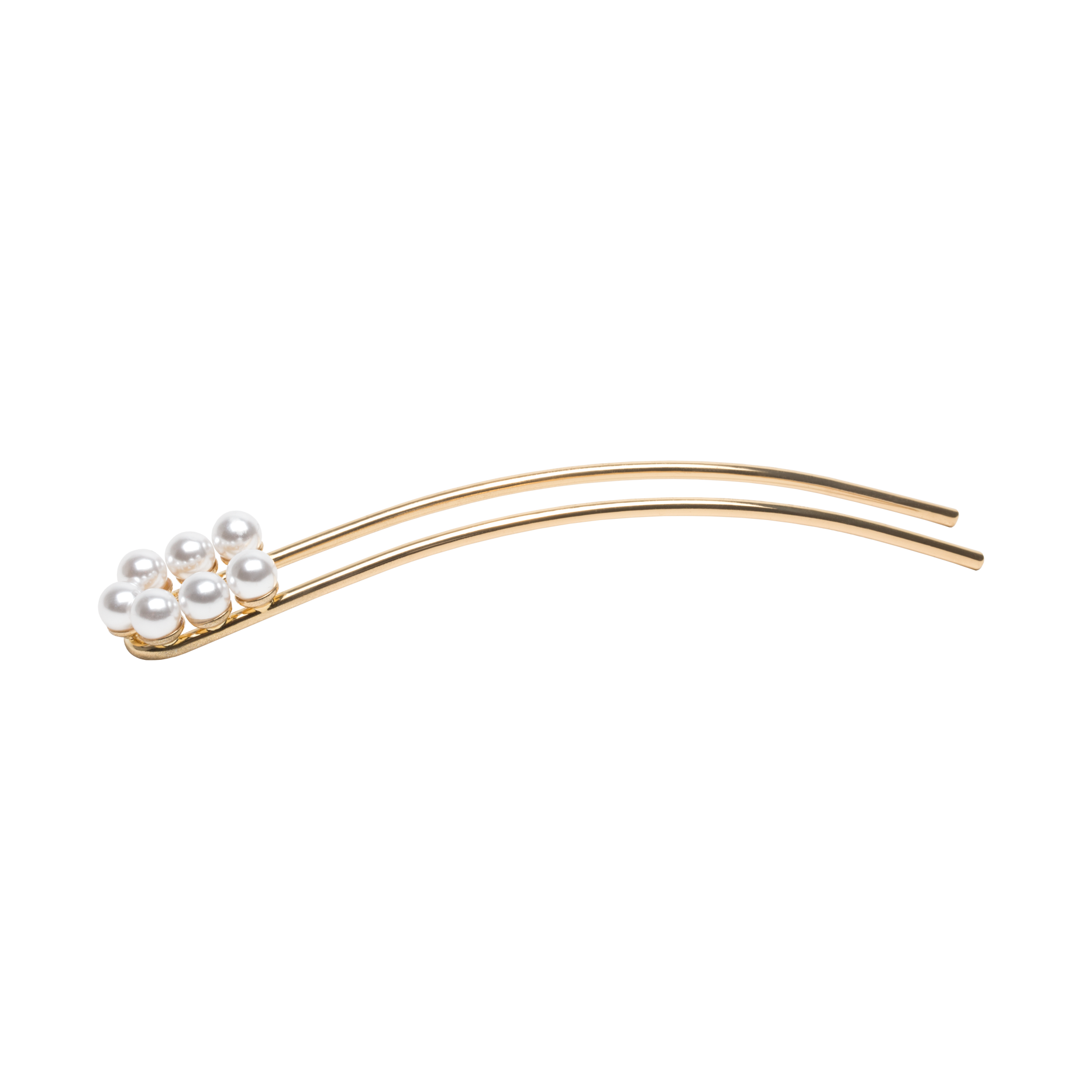 Image of Hairpin 7 Pearls Damen Light Gold 1 pezzo