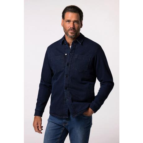 JP1880  Veste en jean doublure en polaire, poches poitrine - jusqu'au 8&nbsp;XL 