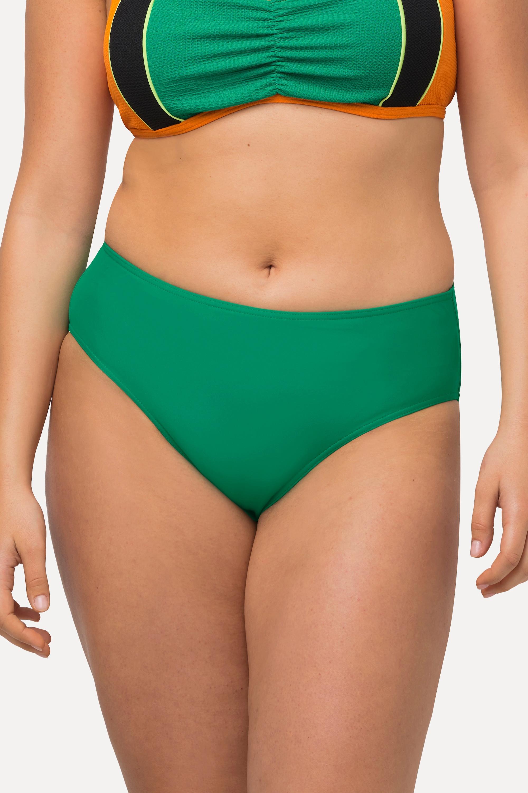 Ulla Popken  Bas de bikini, couleur unie, matière stretch confortable, séchage rapide 