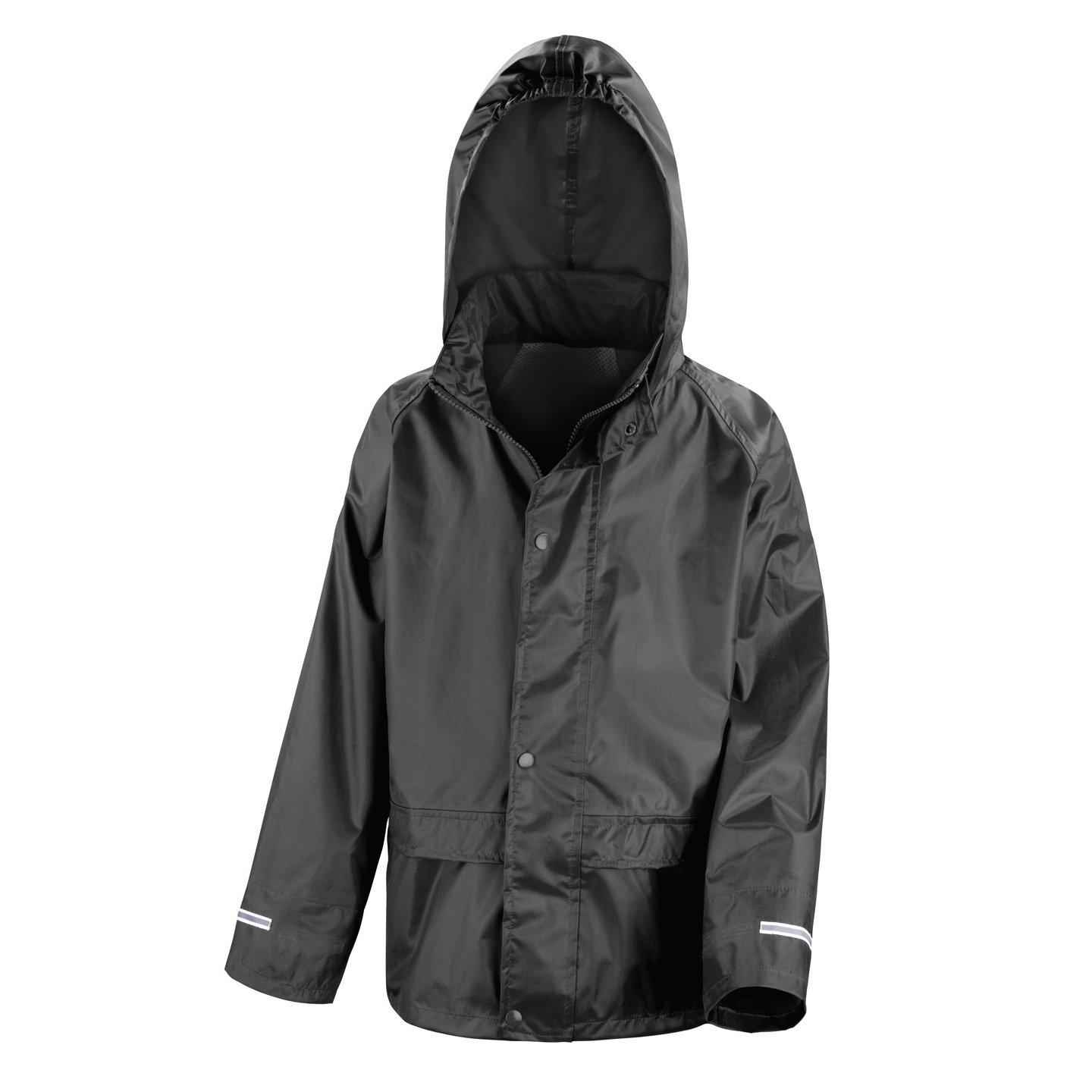 Image of Regenjacke Regenüberjacke Unisex Schwarz 7-8A
